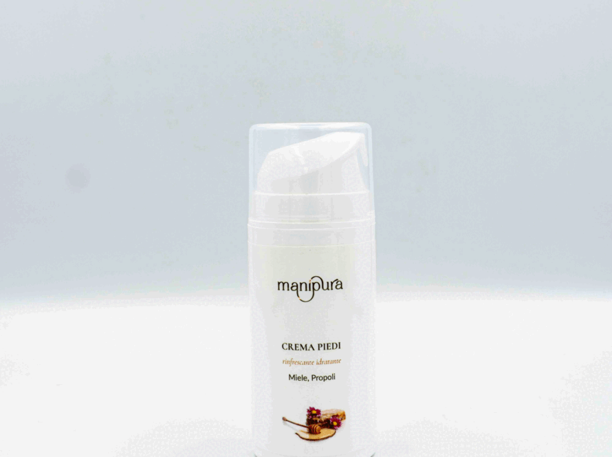 Flacone di crema piedi al miele e propoli